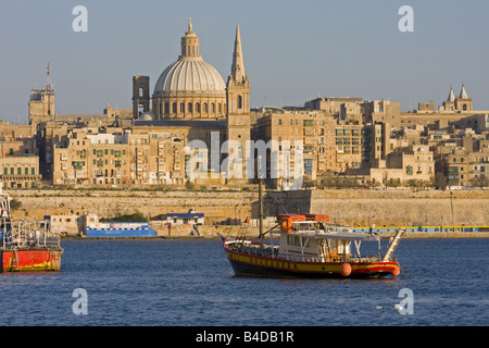 La Valetta from the port Malta Stock Photo