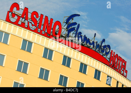 casino Flamingo hotel Macedonia Greece Gevgelja Stock Photo