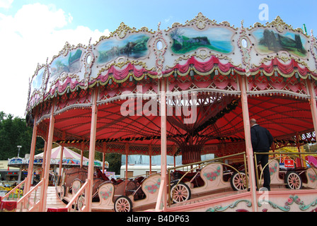 fairground carousel at Lille Braderie France Stock Photo