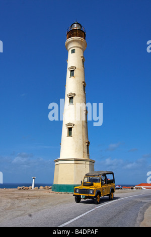 West Indies Bonaire West Indies Aruba California lighthouse Stock Photo