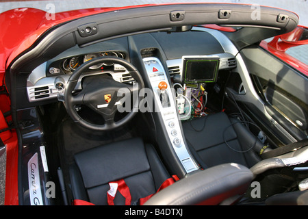 Porsche Carrera GT interior cockpit gear stick steering wheel Stock Photo -  Alamy