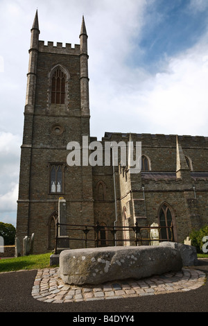 Down Cathedral and St Patrick's grave, Downpatrick, County Down, Northern Ireland Stock Photo