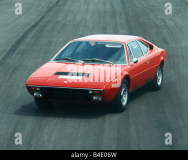 Car, Ferrari 308 GT4 Dino, approx. model year 1978, till the 80s, roadster, FGHPS, coupe/Coupe, red, standing, upholding, diagon Stock Photo