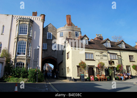 Old Town Gate, Lower Broad Street, Ludlow, Shropshire, England, United Kingdom Stock Photo