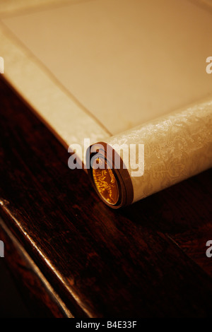 Chinese Traditional Scroll,Still Life Stock Photo