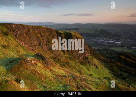 View from top of Cave Hill overlooking Belfast belfast northern ireland uk Stock Photo