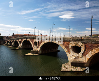 Pont Neuf bridge in Toulouse Stock Photo