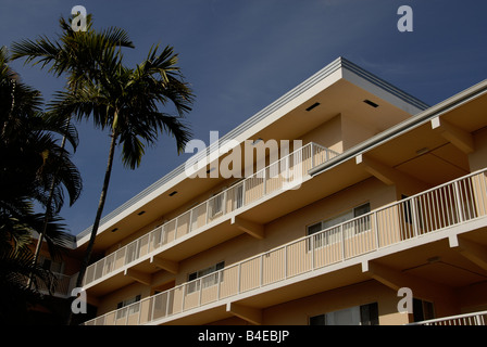 Condominium building in Pompano-Beach, Florida USA. Stock Photo