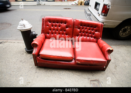 Discarded Couch Stock Photo