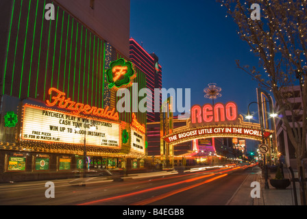Famous neon sign in Reno Nevada USA Stock Photo