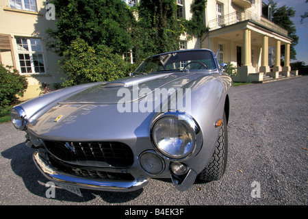 Car, Ferrari Lusso, model year approx. 1963, 1960s, sixties, vintage car, silver, Coupé, Coupe, sports car, class of luxury,  st Stock Photo