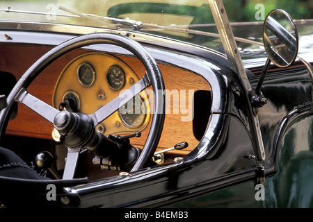Car, Rover 10, 25 Nizam Sports, model year 1931-1032, dark-green,  vintage car, 1930s, thirties,  detail, details, interior, Coc Stock Photo