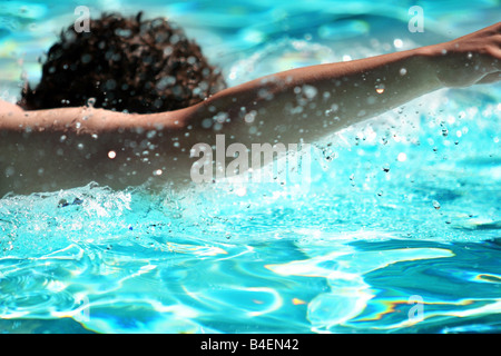 Abstract swimming and water texture Stock Photo