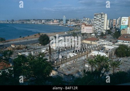 An overview of the capital city of Luanda in Angola. Stock Photo