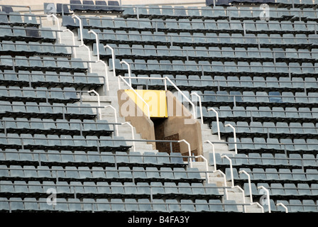 Empty seats in a stadium Stock Photo