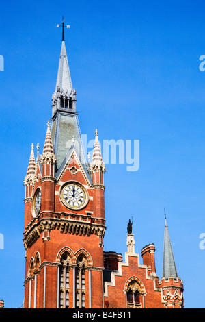 St Pancras International Station Clock Tower London England Stock Photo