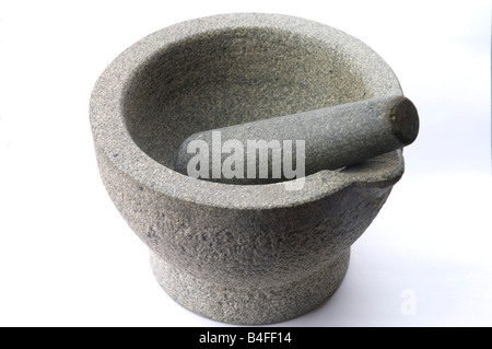 Mortar and pestle Stock Photo