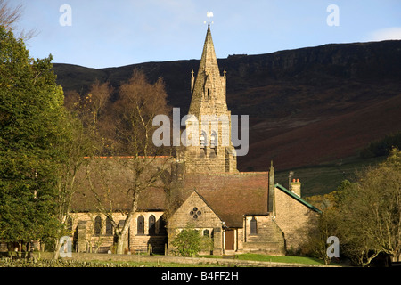 edale parish church in autumn derbyshire peak district england uk gb Stock Photo