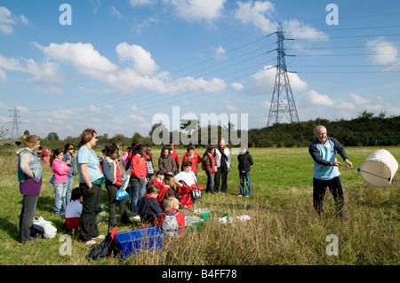 UK- Habitat studies and conservation projects for schoolchildren at Lee Valley nature reserve in London Photo © Julio Etchart Stock Photo