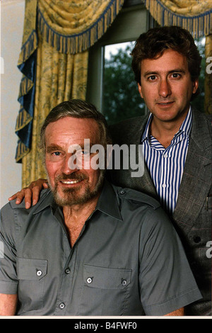 Charlton Heston Actor with son Fraser Heston Mirrorpix Stock Photo