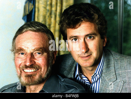 Charlton Heston American Actor with his son Fraser Mirrorpix Stock Photo