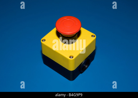 Emergency stop button Stock Photo