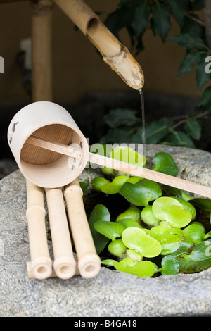 Japanese water basin Stock Photo