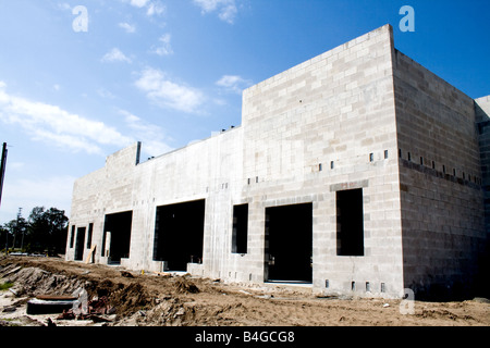 Concrete building under construction Stock Photo