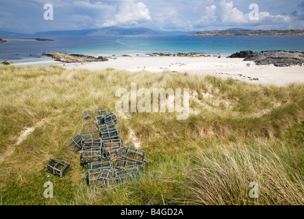 Beach Iona Mull Scotland Stock Photo