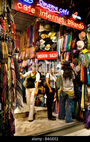 Istanbul Istiklal Caddesi Beyoglu shopping street quarter fashion Stock Photo