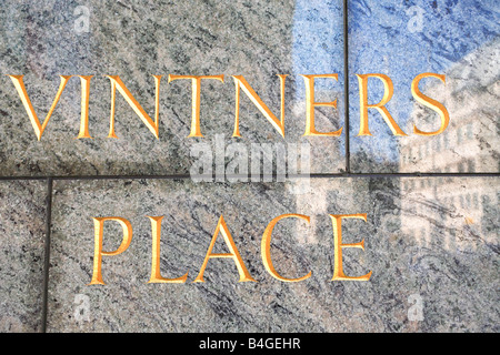 Vintners Place Livery Company Entrance City of London England Stock Photo