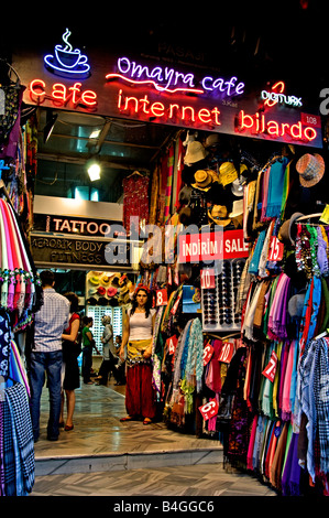 Istanbul Istiklal Caddesi Beyoglu shopping street quarter Stock Photo