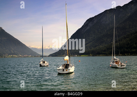 Taken in the village of Pertisau in Austria along the shores of Lake Achensee Stock Photo