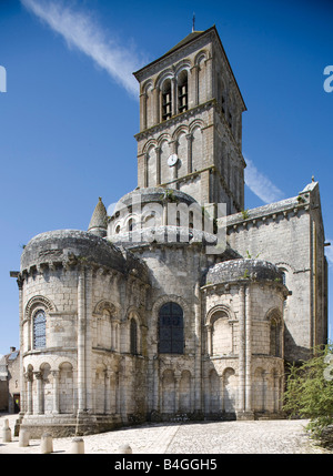 Chauvigny bei Poitiers, Saint-Pierre, Blick von Nordosten Stock Photo