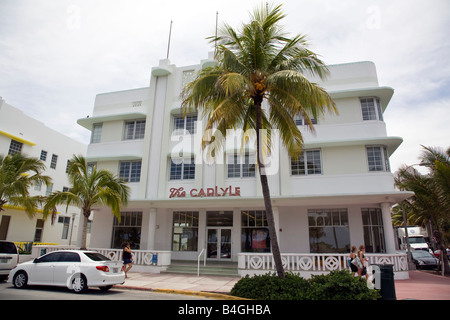 The Carlyle Hotel, South Beach, Miami, Florida Stock Photo