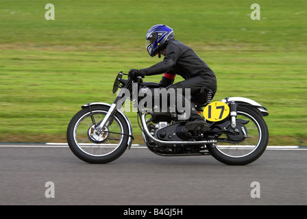 Matchless G9 Classic Motorcycle Racing Stock Photo