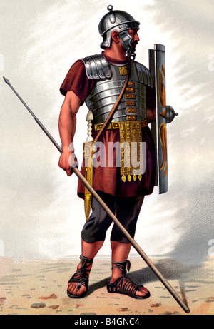 Roman Legionary Stock Photo