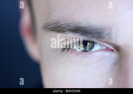 Close-up of man's eye Stock Photo