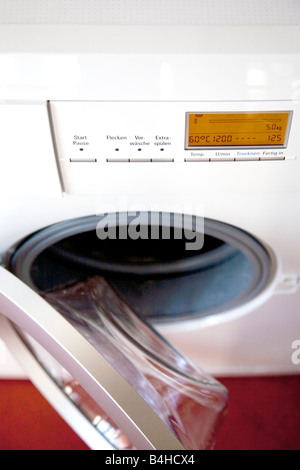 High angle view of washing machine Stock Photo