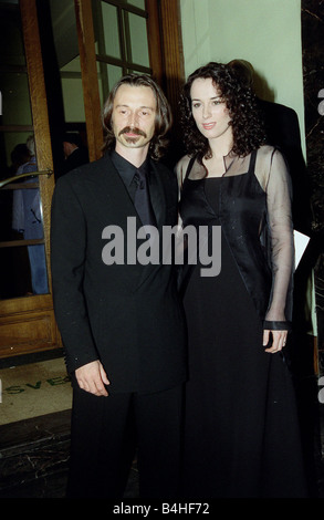 Robert Carlyle Actor April 98 Star of the Full Monty arriving for the BAFT Aawards 1998 with his wife Anastaisa Stock Photo