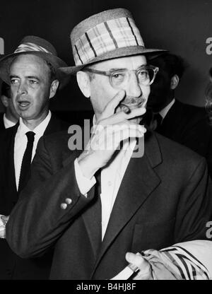 Groucho Marx American comedy actor 1958 Stock Photo