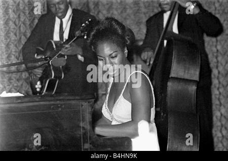 Nina Simone June 1965 Jazz singer Pictured preforming at Annies Club on ...