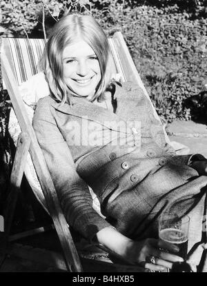 Marianne Faithfull pop singer actress 1970 Stock Photo