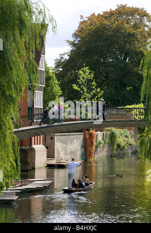 jerwood library on the river cam, cambridge, england Stock Photo
