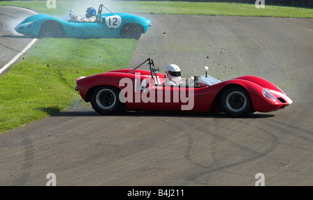 Two 1965 Elva BMW Cars Crashing