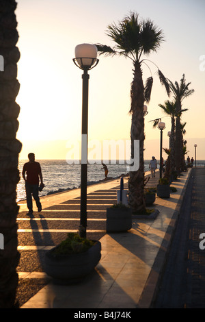 Cesme, Izmir area, harbour, harbor, sunset Stock Photo