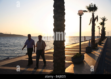 Cesme, Izmir area, harbour, harbor, sunset Stock Photo