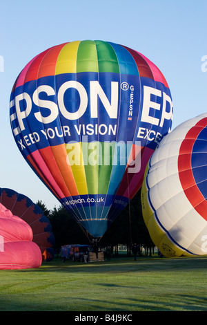 Hot Air Balloons, Northampton Balloon Festival, Northamptonshire, England, UK Stock Photo