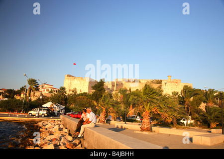 Cesme, Izmir area, Turkey, fortress, harbor, harbour, area Stock Photo