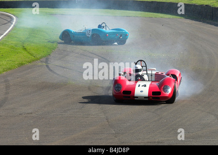 Two 1965 Elva BMW Cars Crashing
